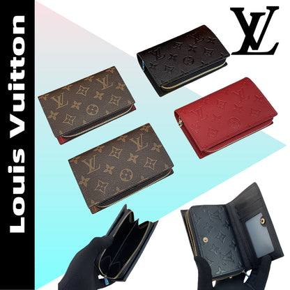 【ルイヴィトン】大人気 M60235エンボス加工多機能ミニ財布 収納力抜群 超実用的