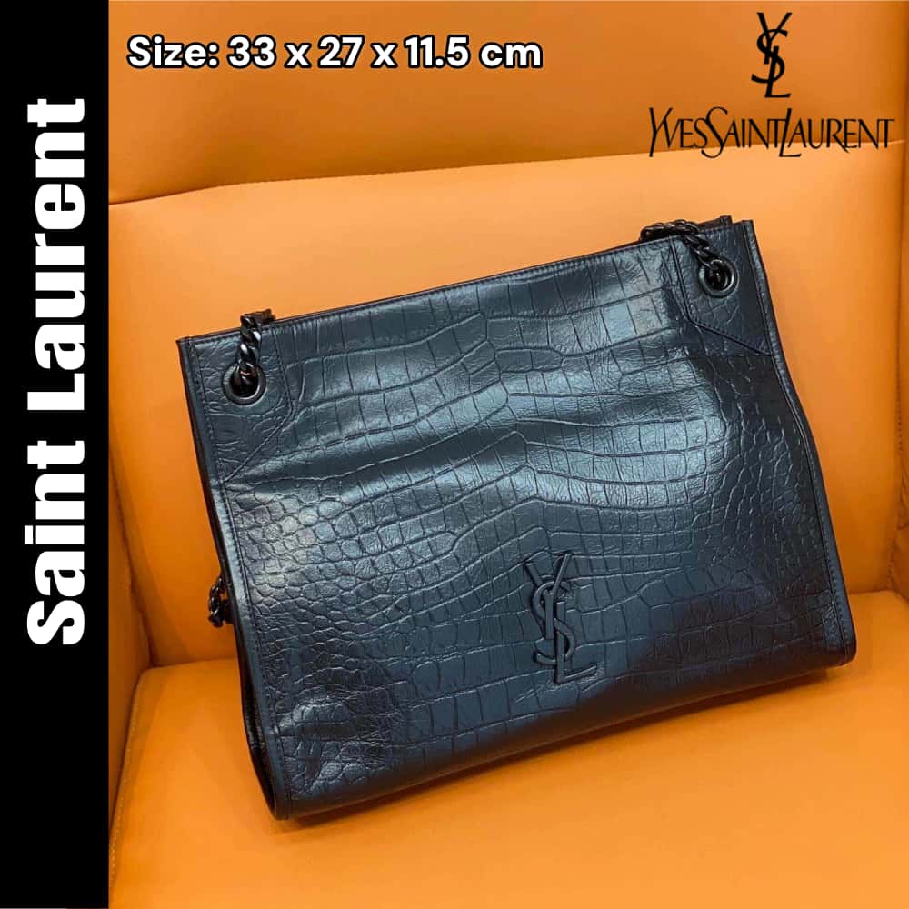 【サンローラン】話題のNikiクロコ型押しバッグ 実用性とデザイン性を両立