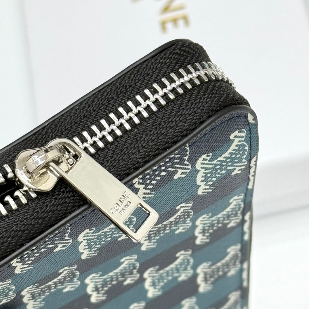 【セリーヌ】新作★ラージ ジップウォレット / グレインドカーフスキン3色