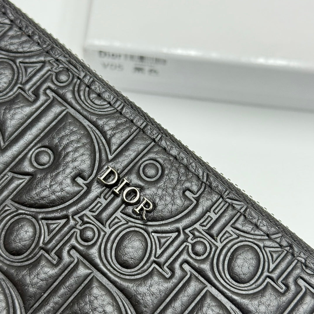 【ディオール】新作★ロゴの長財布☆ロングジップウォレット2色