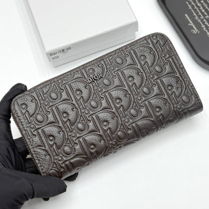 【ディオール】新作★ロゴの長財布☆ロングジップウォレット2色