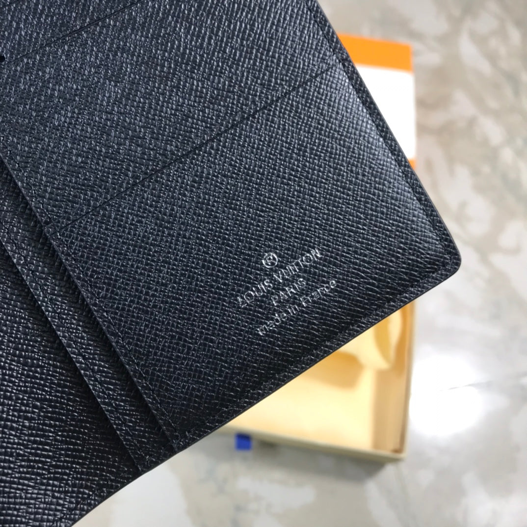 【ルイヴィトン】黒のチェス盤  長財布ブラッザ N62665