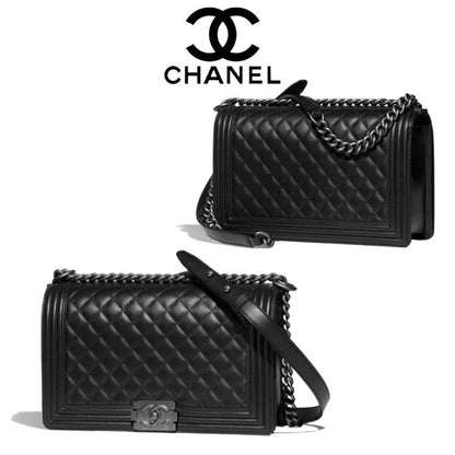 【シャネル】 新作 ボーイ シャネル バッグ カーフスキン-選べる2色